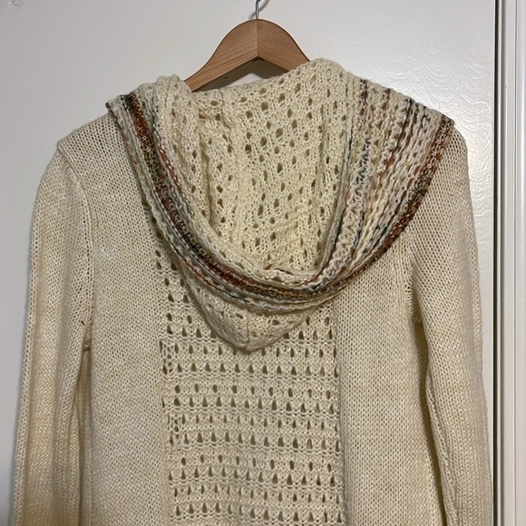 Mystree long hoodie cardigan sweater size medium - Picture 8 of 9